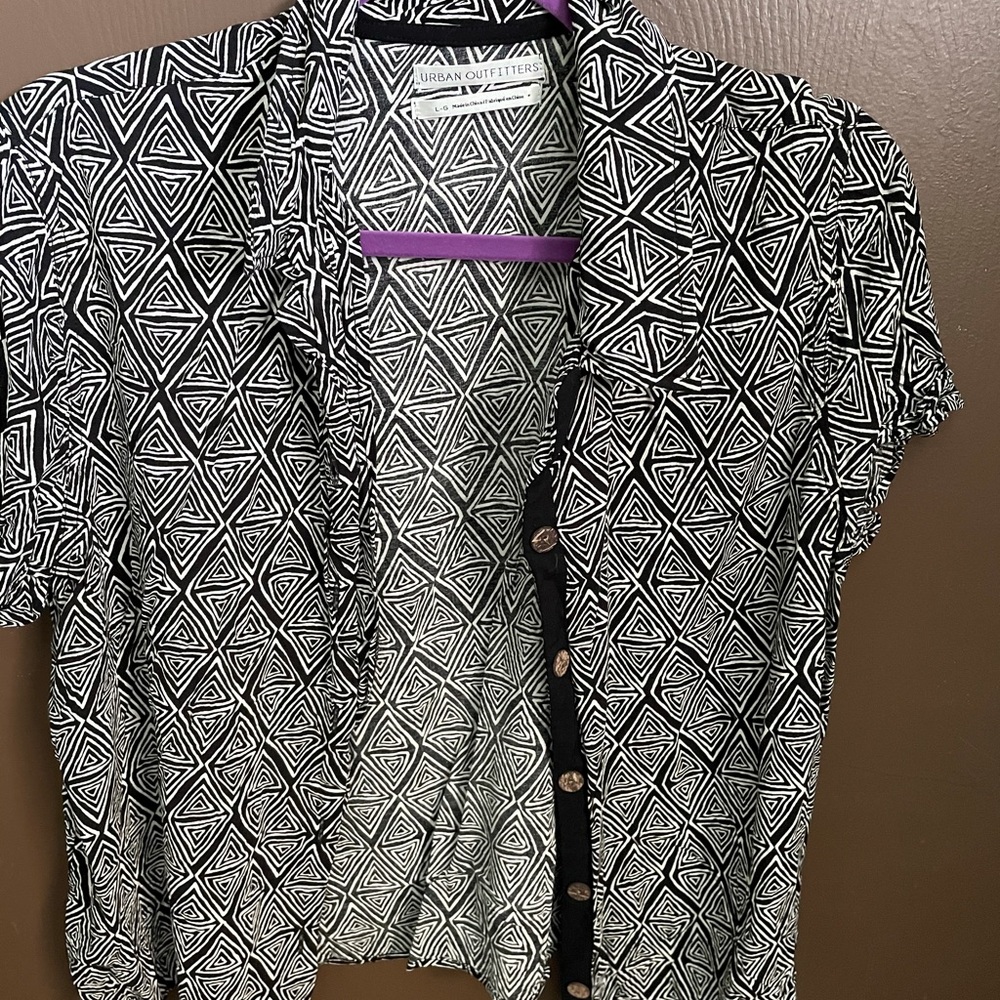 Funky button down short sleeve